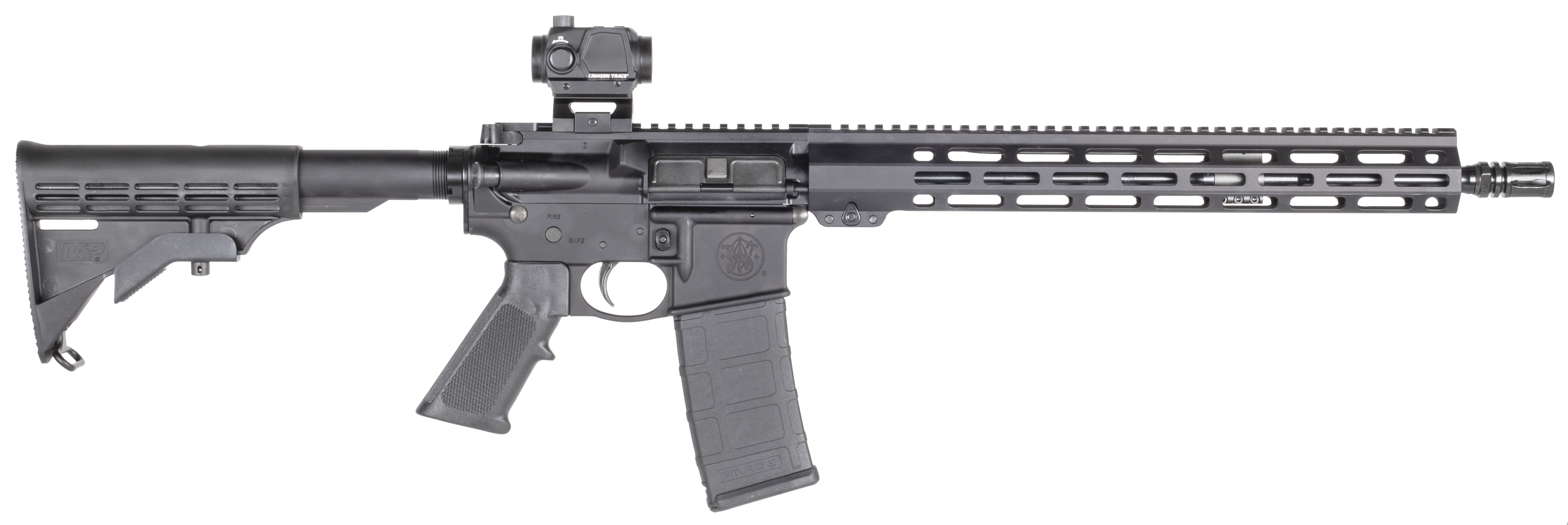 SMITH & WESSON M&P 15 SPORT III WITH CT RED DOT OPTIC M-LOK BLACK, 5.56 NATO, MLGS, 16IN BARREL 30RD 14207 - Win Repeating Arms Promotion